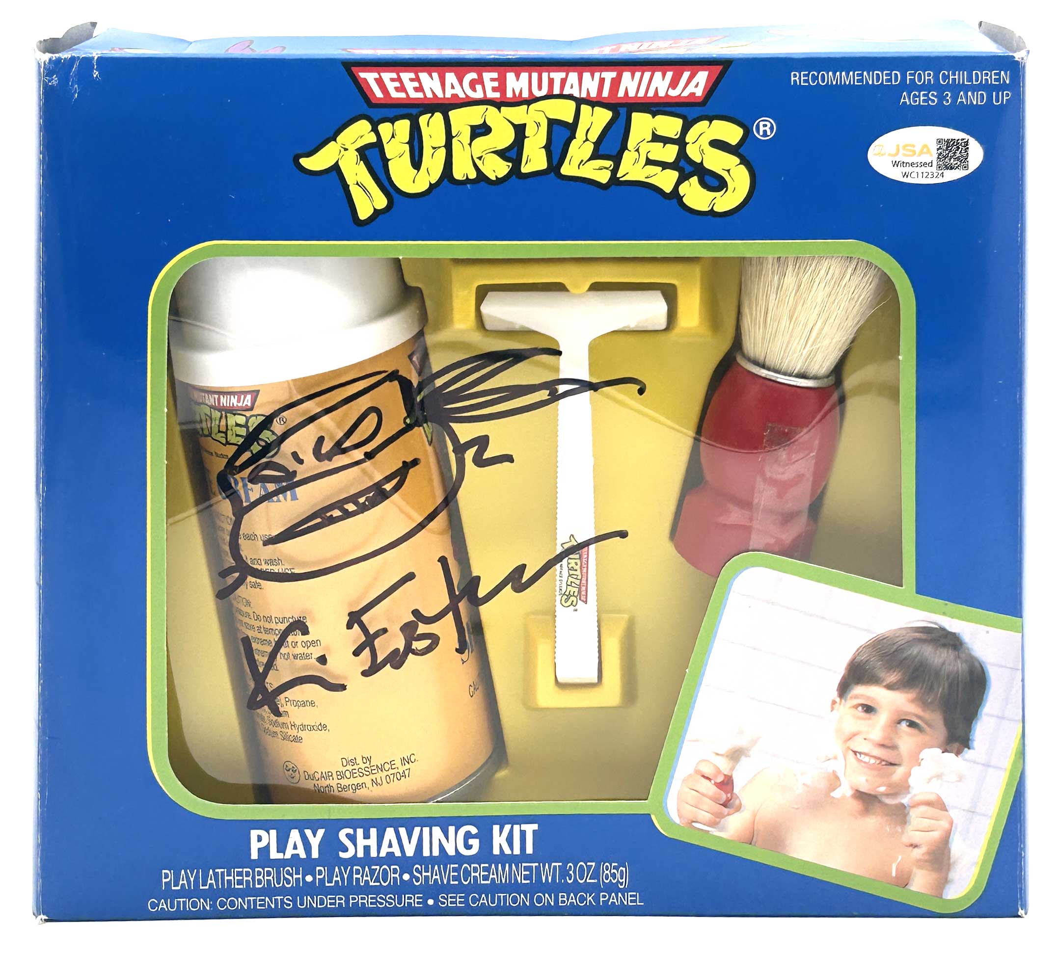 TMNT 1989 Play Shaving Kit Bundle with Signatures a Head Sketch and JSA Labels - Image 6