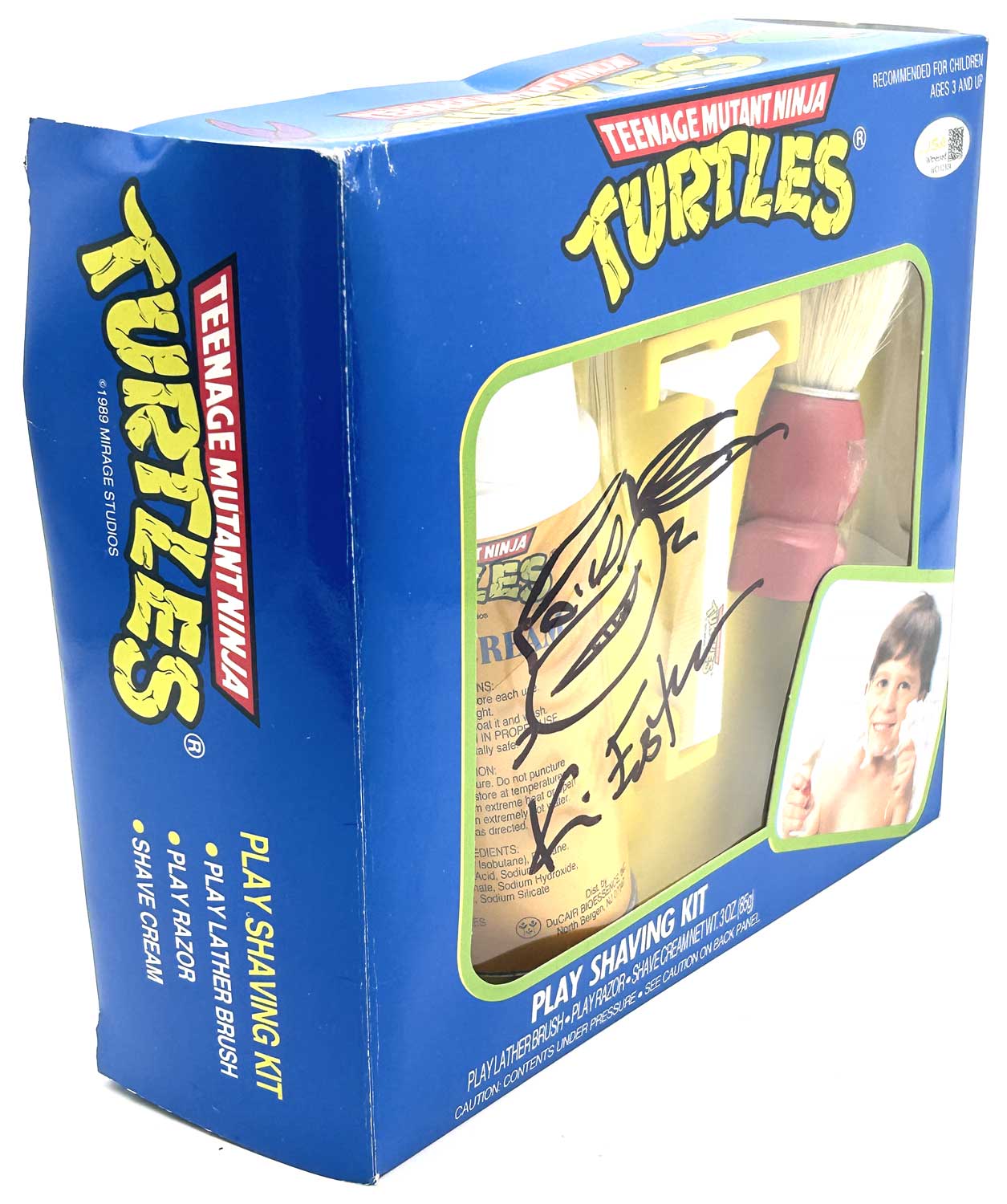 TMNT 1989 Play Shaving Kit Bundle with Signatures a Head Sketch and JSA Labels - Image 7