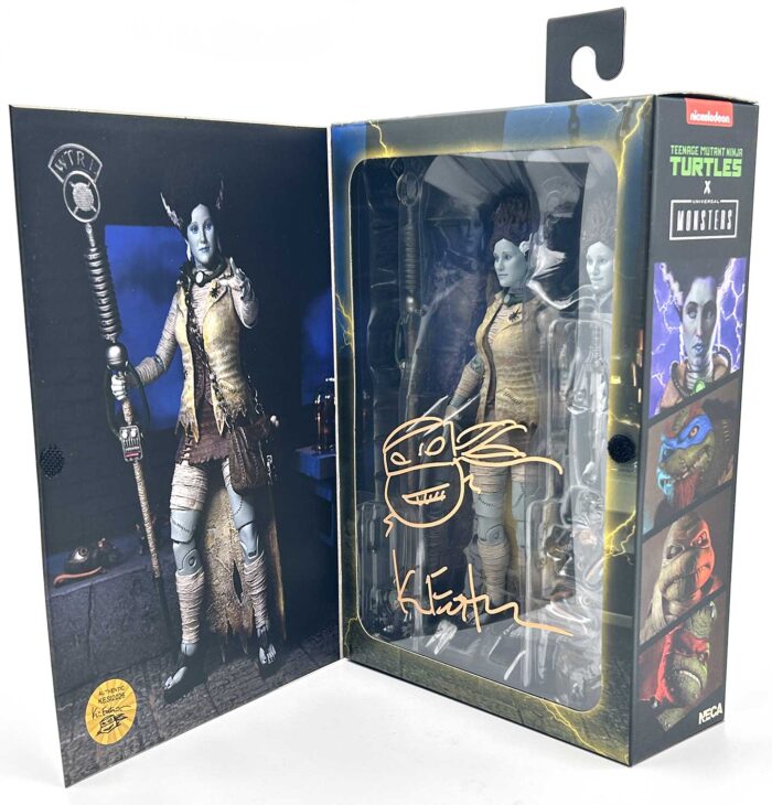 TMNT Universal Monsters Ultimate April as The Bride with Headsketch Remarque