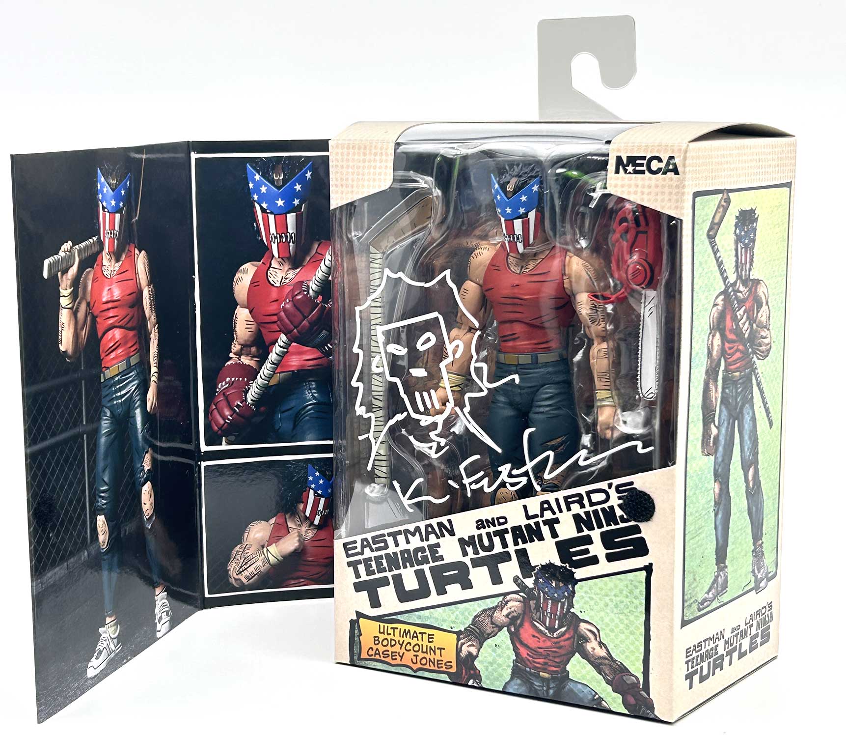 TMNT (Mirage Comics) Ultimate Bodycount Casey Jones with Stunning Remarque Signed COA and more …