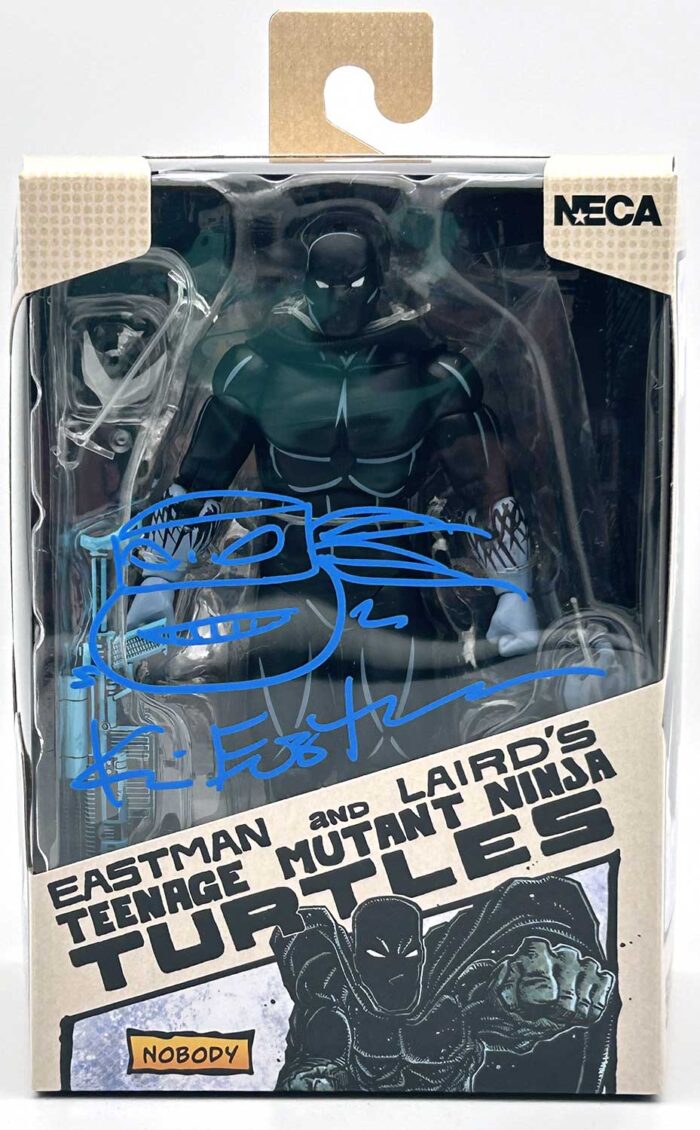TMNT (Mirage Comics) NOBODY  – Eastman Designed Signed with a stunning deep blue head sketch remarque and Hologram Label of Provenance