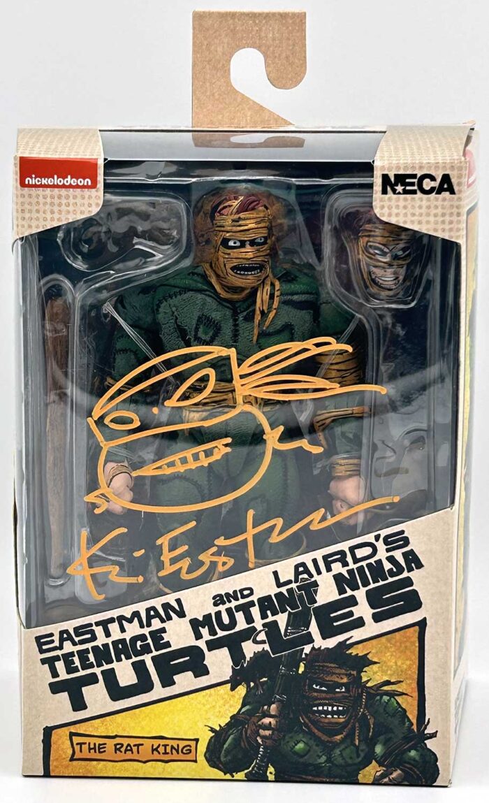 TMNT (Mirage Comics) THE RAT KING – Eastman Designed with Signed with a stunning head sketch remarque, Signed COA and more …