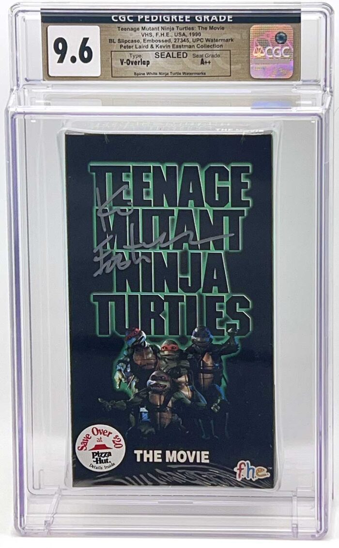 TMNT The Movie VHS 1990 CGC Pedigree Collection Grade 9.6 Signed
