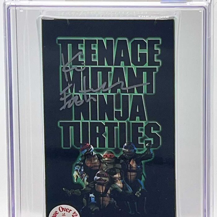 TMNT The Movie VHS 1990 CGC Pedigree Collection Grade 9.6 Signed