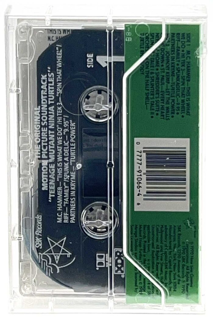 1990 TMNT: The Original Motion Picture Soundtrack Cassette Tape, Eastman Signed JSA Authentication Factory Sealed