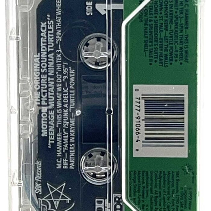 1990 TMNT: The Original Motion Picture Soundtrack Cassette Tape, Eastman Signed JSA Authentication Factory Sealed