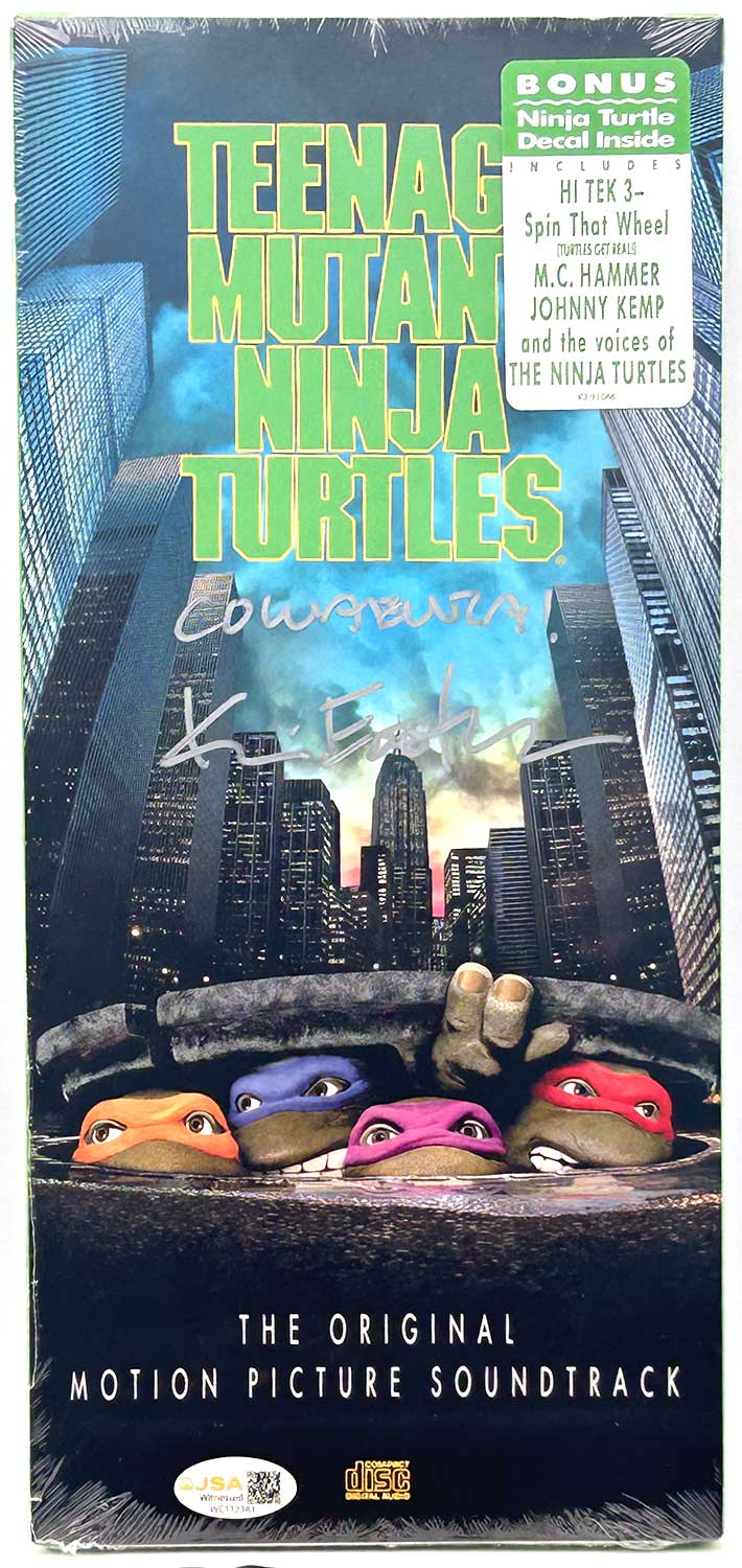 1990 TMNT: The Original Motion Picture Soundtrack CD, Eastman Signed JSA Authentication Factory Sealed