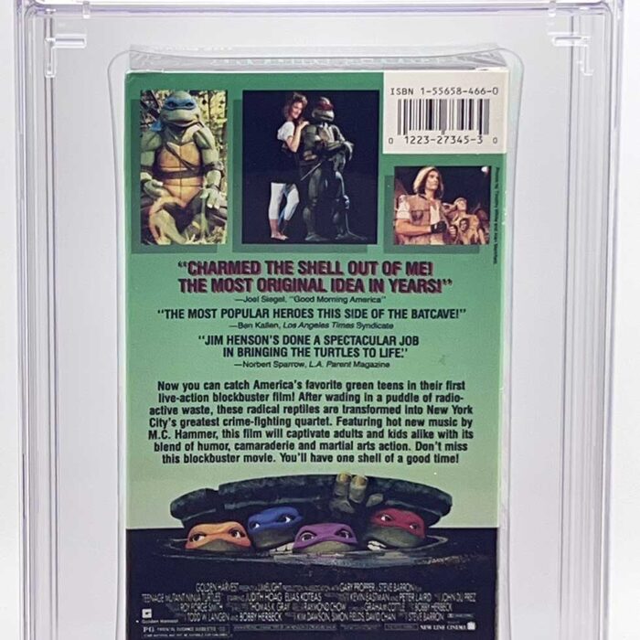TMNT  The Movie VHS 1990 CGC Pedigree Collection Grade 9.6 Signed