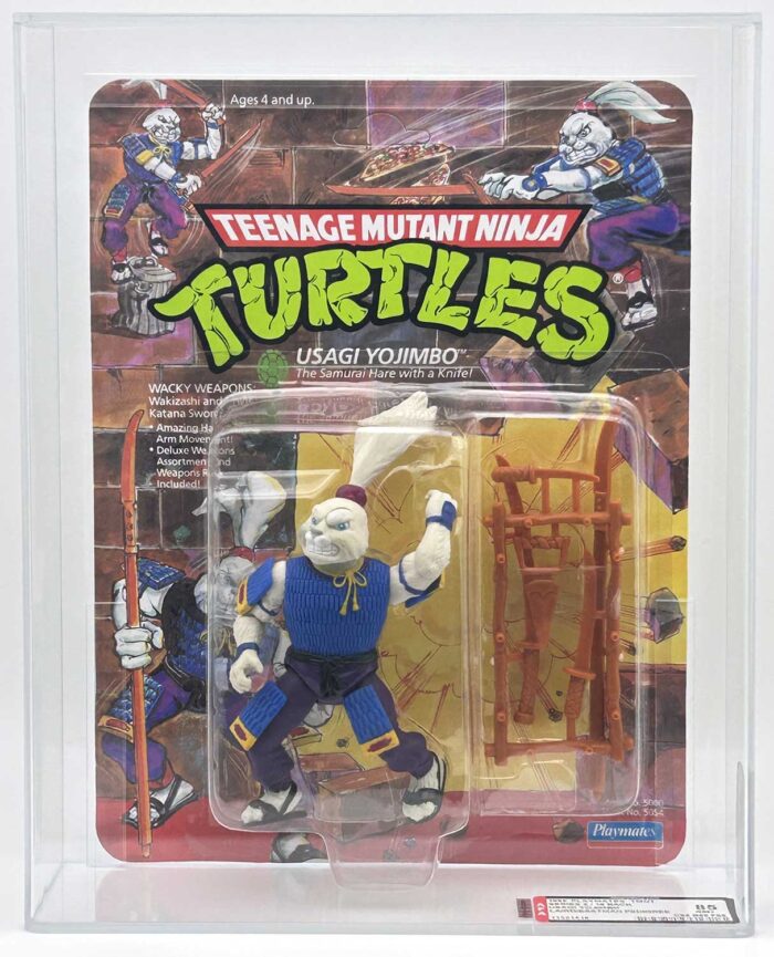 1989 Playmates TMNT Usagi Yojimbo 19 Back On An Unpunched Card with Laird/Eastman Pedigree AFA 85 Near Mint+