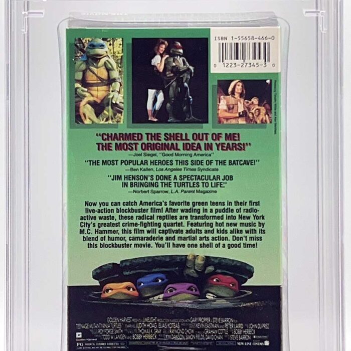 TMNT The Movie VHS 1990 CGC Pedigree Collection Grade 9.9 Signed