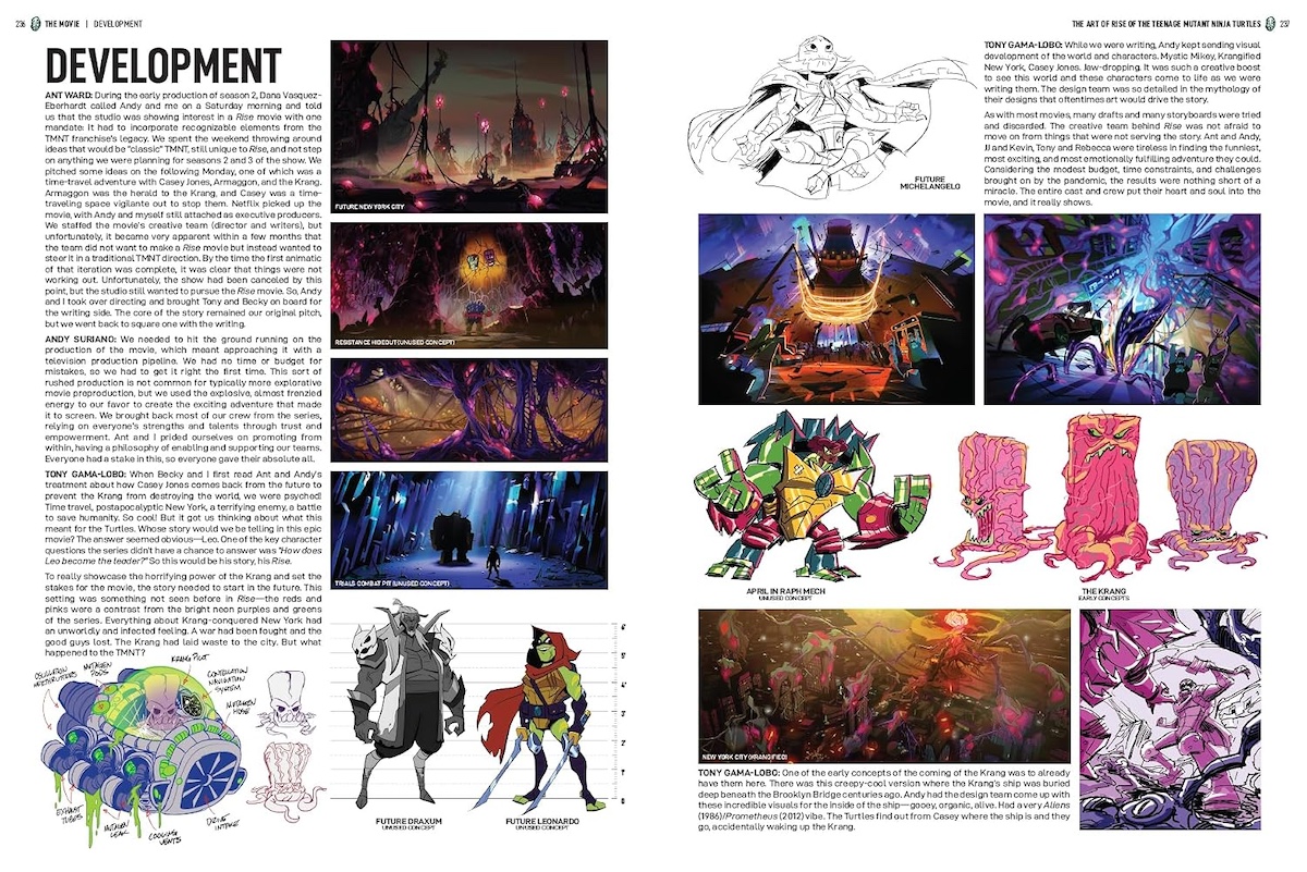 The Art of Rise of The Teenage Mutant Ninja Turtles with a stellar SIGNED Remarque - Image 5