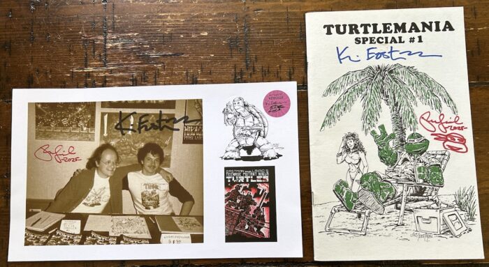 RARE – 1986 Turtlemania Special 1 with 2025 Signature Remarques by BOTH Peter Laird and Kevin Eastman