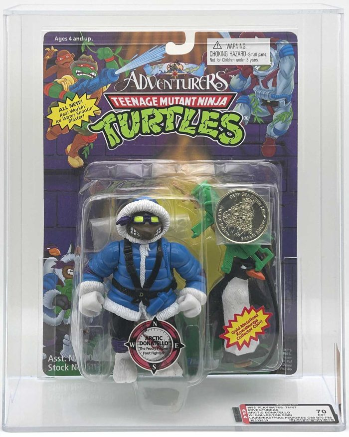 1995 Playmates TMNT Arctic Donatello with Laird/Eastman Pedigree AFA 70 EX+