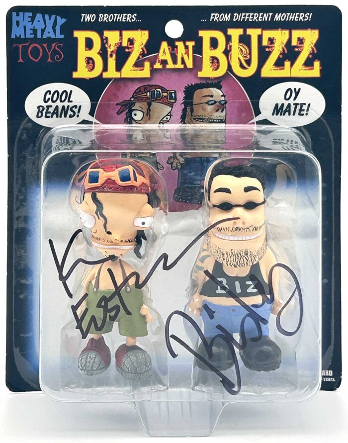 Biz an Buzz Vintage Bisley and Eastman Action Figures SIGNED
