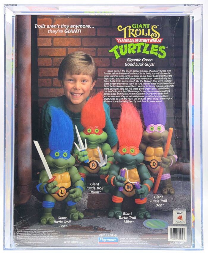 1994 Playmates TMNT Giant Troll Mike with Laird/Eastman Pedigree AFA 60 EX