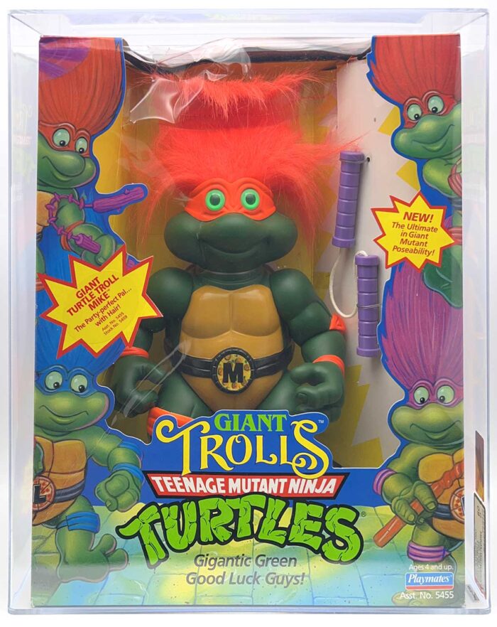 1994 Playmates TMNT Giant Troll Mike with Laird/Eastman Pedigree AFA 60 EX