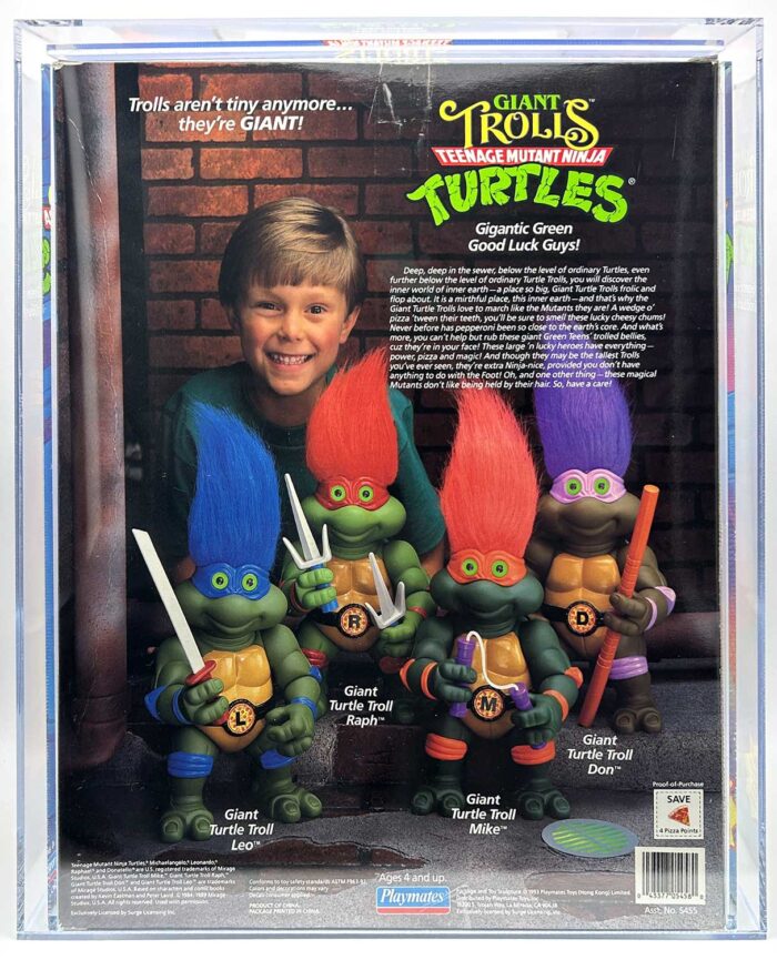 1994 Playmates TMNT Giant Troll Raph with Laird/Eastman Pedigree AFA 80 Near Mint