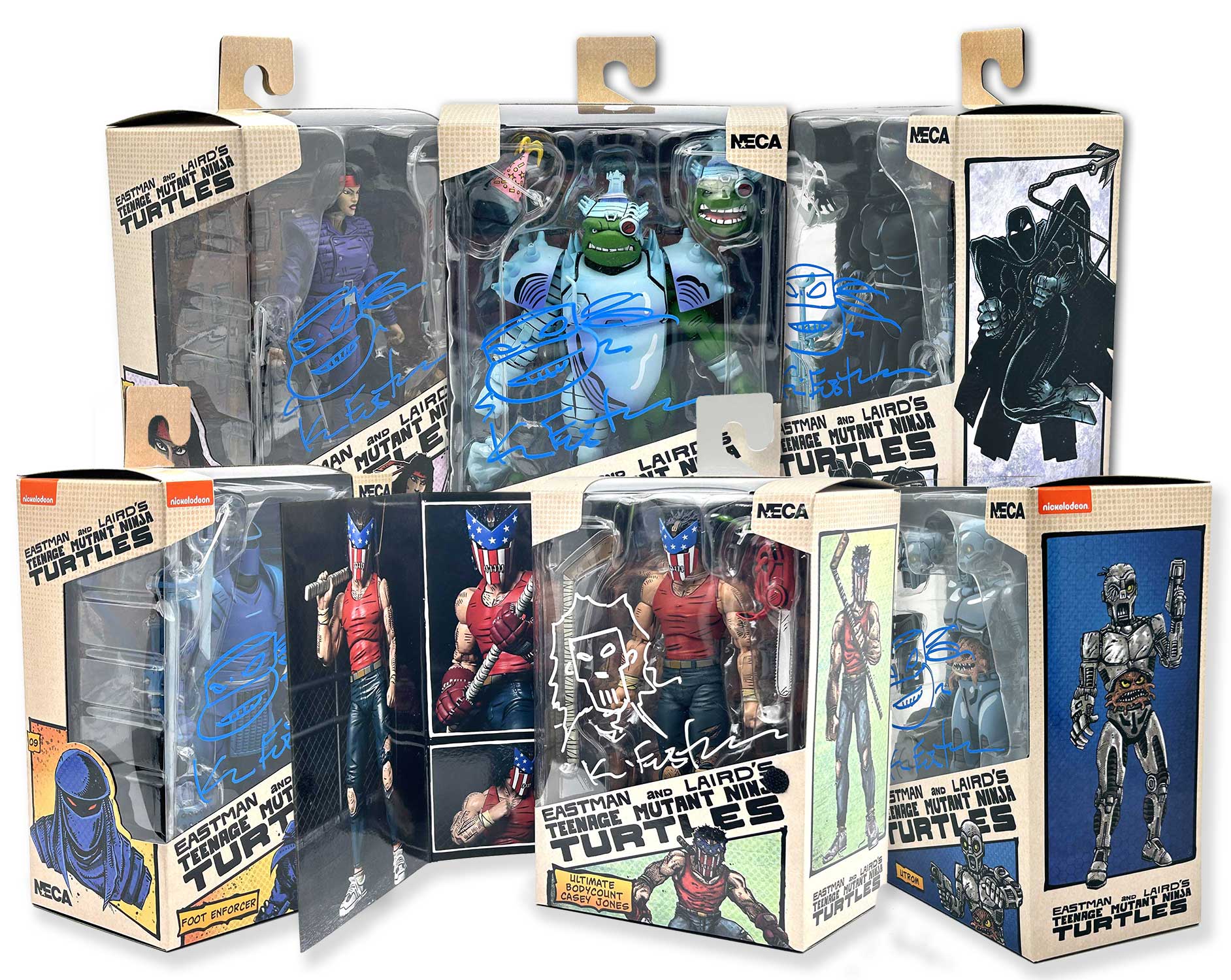 You are currently viewing Signed NECA Toys with Remarques and Trading Cards and more …
