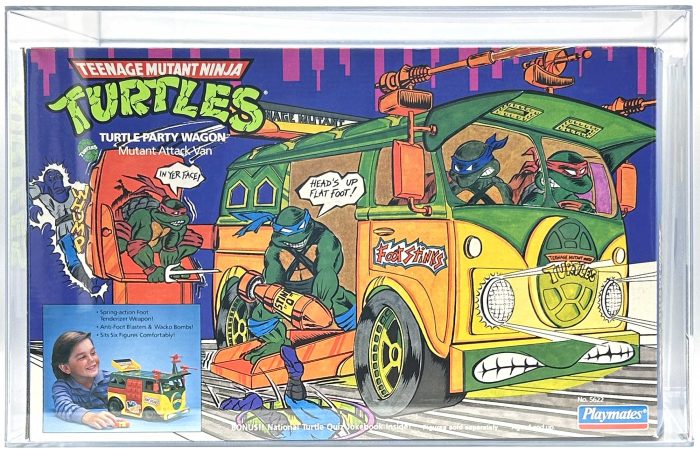 1989 Playmates TMNT Party Wagon Series 1 with Laird/Eastman Pedigree AFA 80 Near Mint