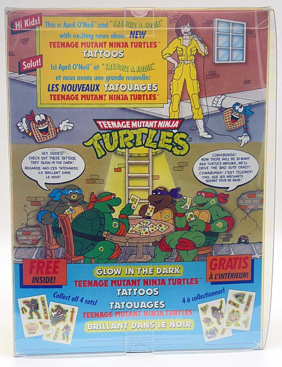 1990 TMNT Factory Sealed Cereal Box - Signed with JSA Authentication PLUS it Still has the cereal - RARE - Image 4