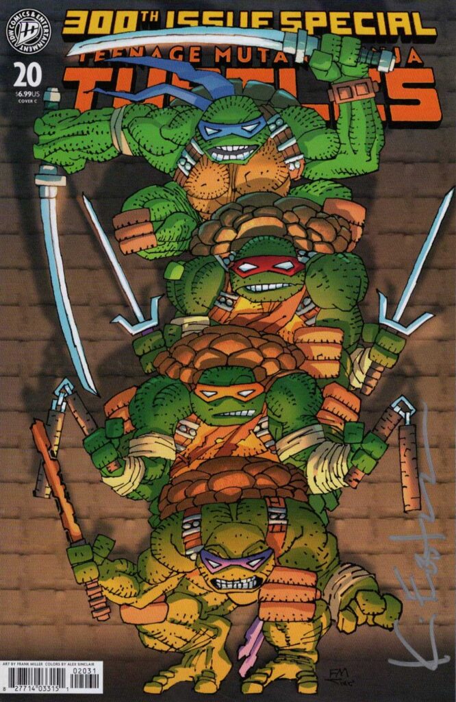 TMNT 300 Frank Miller Cover Art Signed by Kevin