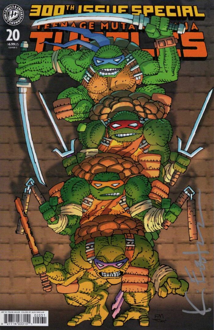 TMNT 300 Frank Miller Cover Art Signed by Kevin