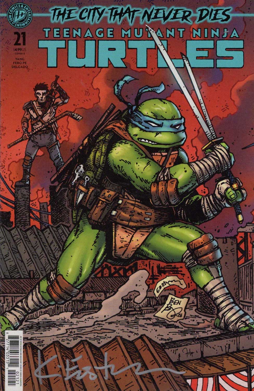 TMNT Vol VI 21 Cover B August 2026 - SIGNED by Kevin
