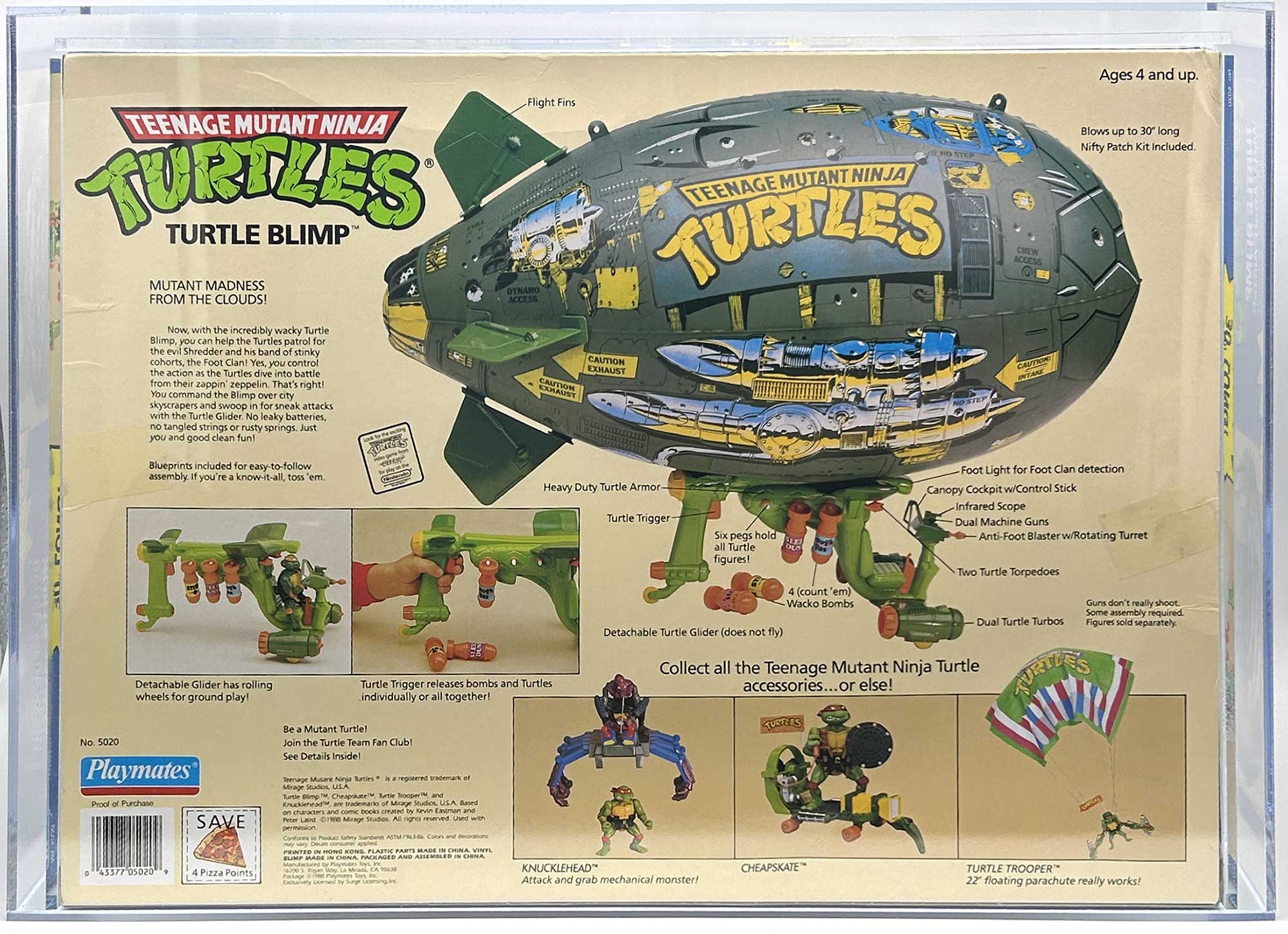 1989 Playmates TMNT Blimp Series 1 with Laird/Eastman Pedigree AFA 70+ EX+ - Image 2