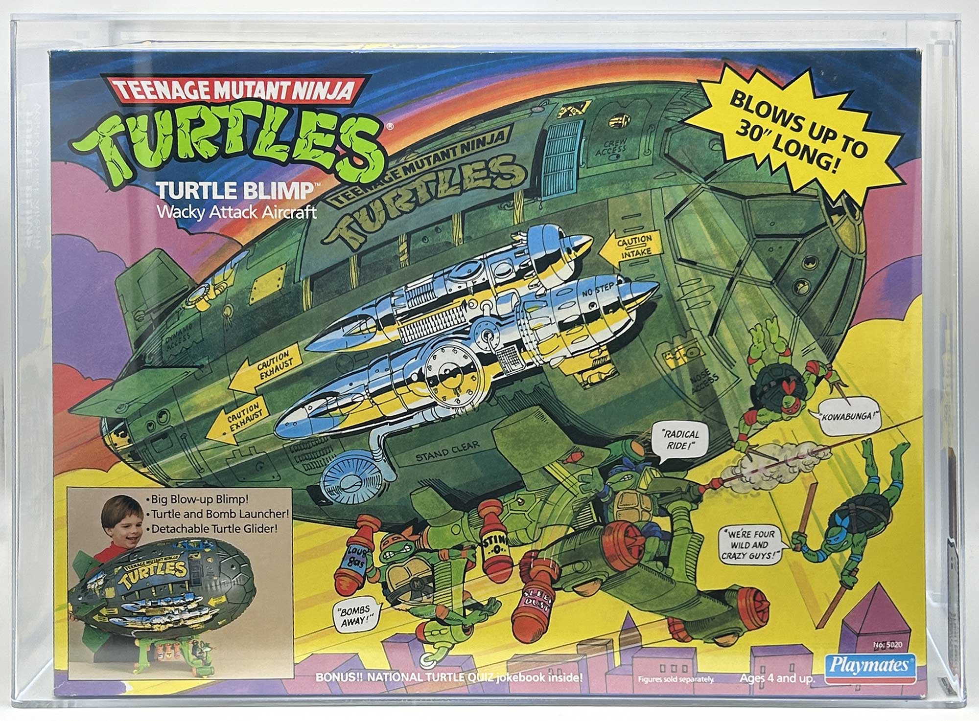 1989 Playmates TMNT Blimp Series 1 with Laird/Eastman Pedigree AFA 70+ EX+