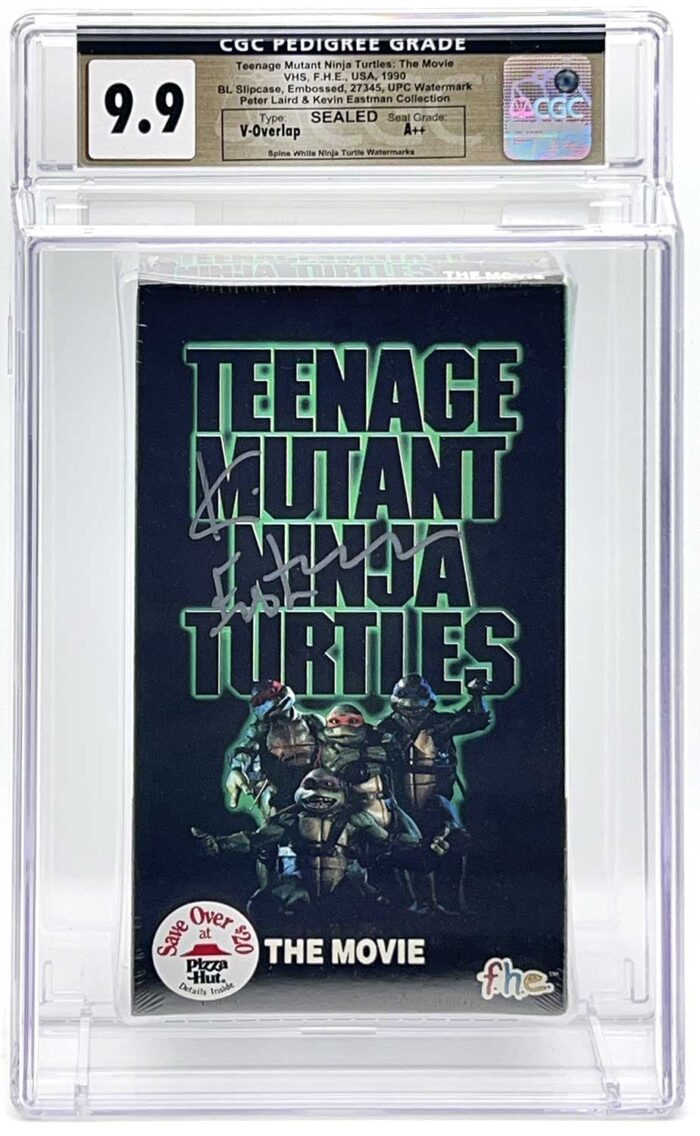TMNT  The Movie VHS 1990 CGC Pedigree Collection Grade 9.9 Signed