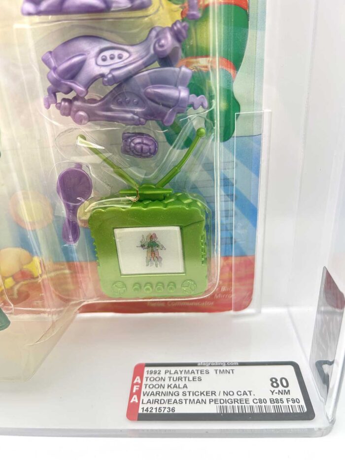 1993 Playmates TMNT Toon Kala On An Unpunched Card with Laird/Eastman Pedigree AFA 80 Y-Near Mint