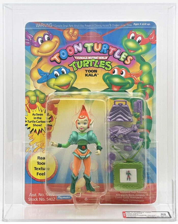 1993 Playmates TMNT Toon Kala On An Unpunched Card with Laird/Eastman Pedigree AFA 80 Y-Near Mint
