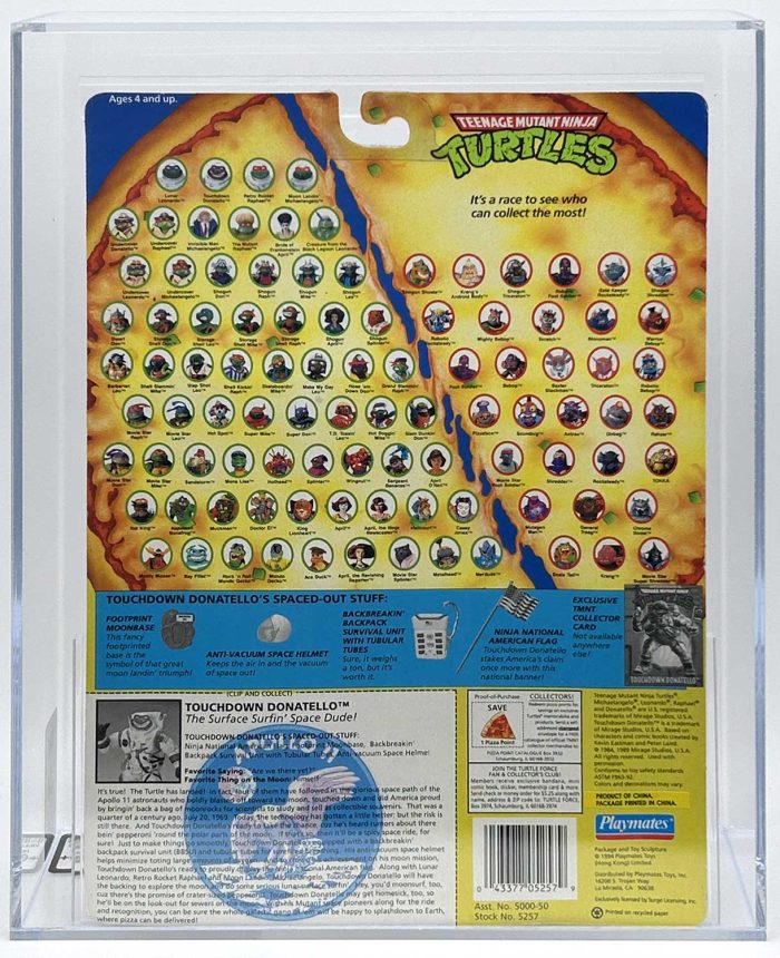 1994 Playmates TMNT Apollo 11 Touchdown Don with Laird/Eastman Pedigree AFA 80+ Y-NM